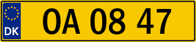 Trailer License Plate